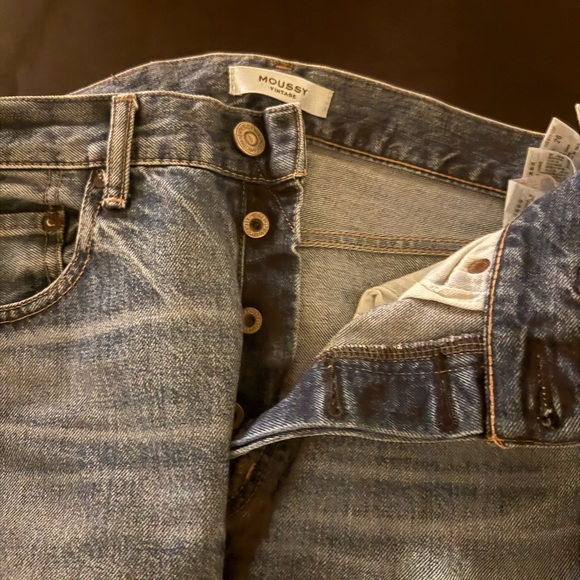 Moussy Faded Indigo Jeans - Picture 1 of 4
